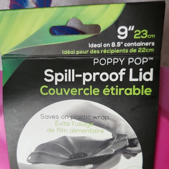 Charles Viancin Pink Poppy Spill-Proof Lid, NWT - Picture 3 of 7